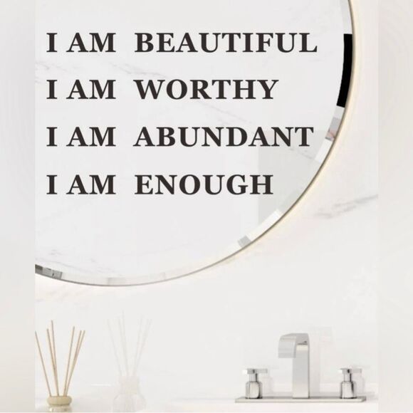 10/$25🦋 I AM ENOUGH Inspirational Wall Decal - Picture 1 of 11